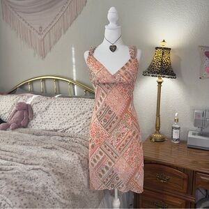 Y2K Floral Sleeveless Dress